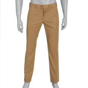 Ted Baker Teds Tall Fit Slim Fit Chino Khaki Brown Pants Mens 34T Career Busines